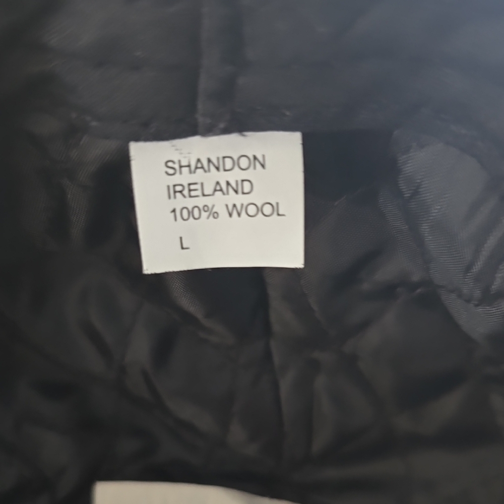 Classic Black Herringbone Flat Cap - image 3